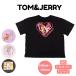  Tom . Jerry короткий рукав футболка 140cm 150cm 160cm хлопок 100% TOM&amp;JERRY BIG Silhouette жесткий .- герой принт большой Silhouette Kids ребенок одежда девочка 