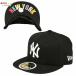 NEW ERA ニューエラ　59FIFTY UNDERVISOR ニューヨーク・ヤンキース キャップ　ブラック×ホワイト　NEW YORKマルチカラー