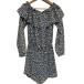  прекрасный товар MICHAEL KORS Michael Kors цветочный принт шифон комбинированный nezon все в одном XS голубой желтый женский б/у одежда б/у 