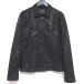  прекрасный товар ALLSAINTS все Saints LARK LEATHER JACKET Zip выше la-k кожа go-to кожаный жакет ML141H L размер черный мужской б/у одежда б/у 