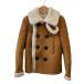 DSQUARED2 Dsquared двойной breast мутоновое пальто 36 Brown женский б/у одежда б/у 