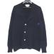  хорошая вещь GIVENCHYji van si. Vintage Logo кнопка 3B вязаный жакет 5 темный темно-синий мужской б/у одежда б/у 