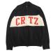  хорошая вещь 24aw Corteizko- Tey zCRTZ Knit Zip Up вязаный Zip выше жакет блузон Logo driver's L темно-синий мужской б/у одежда б/у 