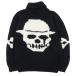  как новый MacMahon Knitting Millsma медведь ho nniting Mill zBowler Hat Skull шерсть кушетка n вязаный жакет bruson чёрный мужской б/у одежда б/у 