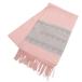  хорошая вещь courreges Courreges кашемир muffler бахрома палантин Heart Logo EM3AG-02120 Pink Lady -s б/у одежда б/у 
