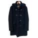  прекрасный товар BURBERRY BLACK LABEL Burberry Black Label шерсть melt n полупальто "даффл коут" размер M черный мужской б/у одежда б/у 