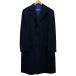  прекрасный товар Aquascutum Aquascutum кашемир 100% Пальто Честерфилд 42 черный мужской б/у одежда б/у 