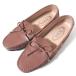  прекрасный товар TOD'S Tod's gomi-ni кожа обувь для вождения deck shoes мокасины 35 размер 22cm соответствует розовый Brown женский б/у одежда б/у 