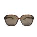 хорошая вещь BALENCIAGA Balenciaga боковой Logo квадратное солнцезащитные очки BB0153SA Brown панцирь черепахи цвет женский б/у одежда б/у 