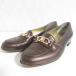  хорошая вещь Salvatore Ferragamo Salvatore Ferragamo gun chi-ni кожа Loafer 5.5 D 23cm металлик Brown женский б/у одежда б/у 