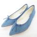 как новый repetto Repetto Brigitte Denim плоская обувь туфли-лодочки 36 1/2 23.5cm голубой женский б/у одежда б/у 