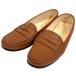  прекрасный товар TOD'S Tod's кожа gomi-ni обувь для вождения монета Loafer размер 36.5 примерно 23.5cm Brown женский б/у одежда б/у 