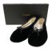  прекрасный товар repetto Repetto Lilouh балет плоская обувь велюр F34 22.0cm соответствует черный женский б/у одежда б/у 