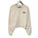  прекрасный товар Maison Kitsune mezzo n лисица RUE DE RICHELIEU Crop Sweatshirt укороченные брюки спортивная фуфайка футболка S бежевый женский б/у одежда б/у 