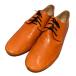  хорошая вещь ISSEY MIYAKE Issey Miyake кожа гонки выше обувь 24.5cm orange женский б/у одежда б/у 