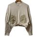  хорошая вещь 25SS Mame kurogouchimame черный go chiCording Embroidery Cropped Sweatshirt тренировочный футболка MM25SS-JS051 2 бежевый женский б/у одежда б/у 