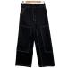  прекрасный товар 24SS CECILIE BAHNSENsesi Lee van senNONA TROUSERS WITH KNEE PATCH широкий Denim брюки 6 черный женский б/у одежда б/у 