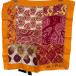 прекрасный товар ETRO Etro peiz Lee рисунок шелк 100% квадратное шарф orange серия мужской женский б/у одежда б/у 