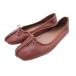 хорошая вещь clarks Clarks Freck le Icefrekru лёд лента Flat балетки туфли-лодочки обувь 23.0 чай Brown женский б/у одежда б/у 