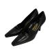 ���i Salvatore Ferragamo �T�����@�g�[���t�F���K��  �K���`�[�j ���U�[ �X�N�G�A�g�D �p���v�X 7 C 24cm���x �u���b�N ���f�B�[�X �Ò� ����