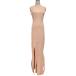  не использовался Victoria Beckham Victoria Beckham безрукавка ребра вязаный maxi платье 1125KDR006098A размер M salmon Pink Lady -s б/у одежда б/у 