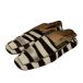 Sergio Rossi Sergio Rossi SR1 Zebra рисунок - lako кожа квадратное tu Flat туфли-лодочки 36 23cm степень белый Brown женский б/у одежда б/у 