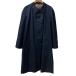  прекрасный товар Aquascutum Aquascutum gun Club проверка пальто с отложным воротником размер 42 темно-синий мужской б/у одежда б/у 