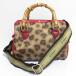  прекрасный товар LeSportsac Le Sportsac затонированный Heart Leopard 2WAY сумка "Boston bag" сумка на плечо бежевый женский б/у одежда б/у 