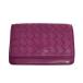  хорошая вещь BOTTEGA VENETA Bottega Veneta сетка кожа футляр для карточек 133945 лиловый женский б/у одежда б/у 