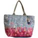 хорошая вещь LeSportsac Le Sportsac itsua маленький world большая сумка голубой × Pink Lady -s б/у одежда б/у 