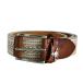 хорошая вещь Vivienne Westwood MAN Vivienne Westwood man o-b вязаный кожа булавка пряжка ремень белый мужской б/у одежда б/у 