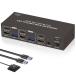 [HDMI Displayport 2 ввод 2 мощность ]KVM переключатель 2 ввод 2 мощность 4K 60Hz HDMI+DP 2PC переключатель USB3.0 KVM