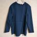 AEVES stretch satin blouse size 38 tops navy aeves3-0806M 220387