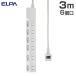 ELPA �d���^�b�v �ϗ��X�C�b�`�t�^�b�v AC6�� 3m �z���C�g WLK-63S(W) OA�^�b�v �^�b�v �����R�[�h �R�[�h �R���Z���g