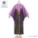  день совершеннолетия церемония окончания hakama в аренду мужчина mmo0119. есть hakama полный комплект фиолетовый градация мужской кимоно мужчина кимоно перо тканый hakama свадьба чёрный . золотой. лен. лист узор. hakama 