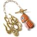  netsuke фонарь ...... красный золотой украшение на оби ручная работа аксессуары для кимоно pyu-ta-SUU