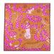  furoshiki сделано в Японии 97cm ширина 2 4 ширина чай розовый кошка Lien Lien orange Brown LaLaLulalaru животное мир хлопок 100% модный No.26-0128