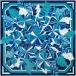  furoshiki сделано в Японии 97cm ширина 2 4 ширина хлопок 100%tia*reti- цветок бирюзовый подарок День матери день рождения переделка ткань ткань модный No.26-0160
