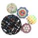  obi .5 шт. комплект высшее маленький размер Mini чёрный темно-синий синий розовый зеленый бледно-голубой ламе круглый цветок три минут шнур три минут затянуть акрил прозрачный мрамор ...kaNo.8-2965