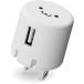  Elecom MPA-ACU07WF AC зарядное устройство 1.0A мощность 1 порт складной штекер смартфон для USB-A белый лицо 