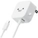  Elecom MPA-ACC22WF AC зарядное устройство смартфон * планшет для Type-C+USB-A порт кабель в одном корпусе 1.5m 2 шт. одновременно зарядка белый лицо 