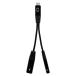  I a-rutiIRT-SNL01BK DAC конверсионный адаптор USB Type-C to 3.5mm примерно 5cm слуховай аппарат * наушники соответствует черный 