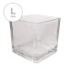  glass container candle for Cube type square L film attaching [1 piece ] [ Sunday holiday delivery business holiday ]