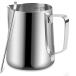 �~���N�W���O �~���N�s�b�`���[ 400ml/14oz �ڐ���t�� �X�e�����X�� �R�[�q�[���e�A�[�g�p �~���N�A���Ċ�W���O �h�����N�s�b�`���[�V���o�[-400ml