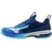 23.5cm Mizuno хоккей на траве обувь ue-b хлеб te-la2 X1GA241001 голубой × белый × темно-синий 