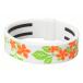 fai ton (phiten) bracele RAKUWA breath Ssi Ricoh n floral design white / orange 15cm