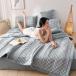  futon летний . ватное одеяло ... одиночный двойной модный в клетку лето ..zonchi- тонкое одеяло .. клей весна лето покрывало ватное одеяло интерьер узор изменение мягкий 
