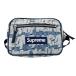  Supreme Supreme 22SS Fat Tip Jacquard Denim Waist Bag сумка-пояс голубой 
