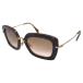  MiuMiu MIU MIU солнцезащитные очки SMU07O Brown × Gold размер :52*26