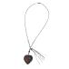 tanaka кости keTANAKA DAISUKE Reddish Brown heart necklace в форме сердечка колье серебряный × Brown 